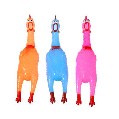 High Quality Vinyl Luminous Screaming Chicken Pet Dog Toys With Squeaky