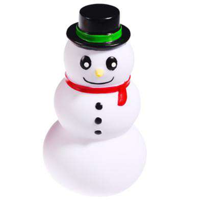 Cute Christmas Pet Toy Snowman Shape Squeaky Pet Vinyl Dog Soft Toy