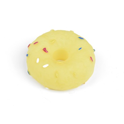 Wholesale Colorful Doughnut High Quality Squeaky Dog Chew Toy Hot Sale Pet Toy