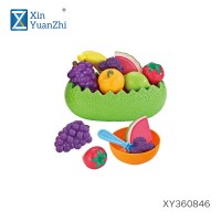 mini preschool fruits vegetables sets children toys kitchen with bowl