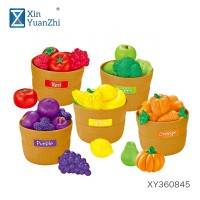 mini kitchen game pretend play 30 pcs vegetable toy set with barrel