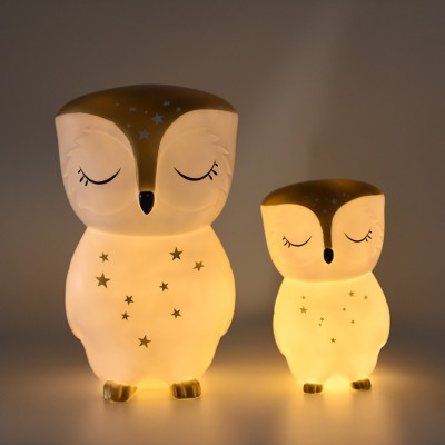 Promotion Low Price mini 15.5*9 Cm Colorful Owl LED Night Light Children Cute Night Lamp Baby Lamp Light