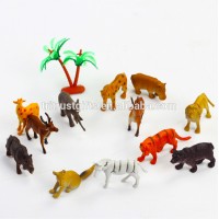 Mini Jungle Animals Toys Set-Realistic Wild Animal Learning Party Favors Toys For Boys Girls Kids Toddlers Forest Animal Figures